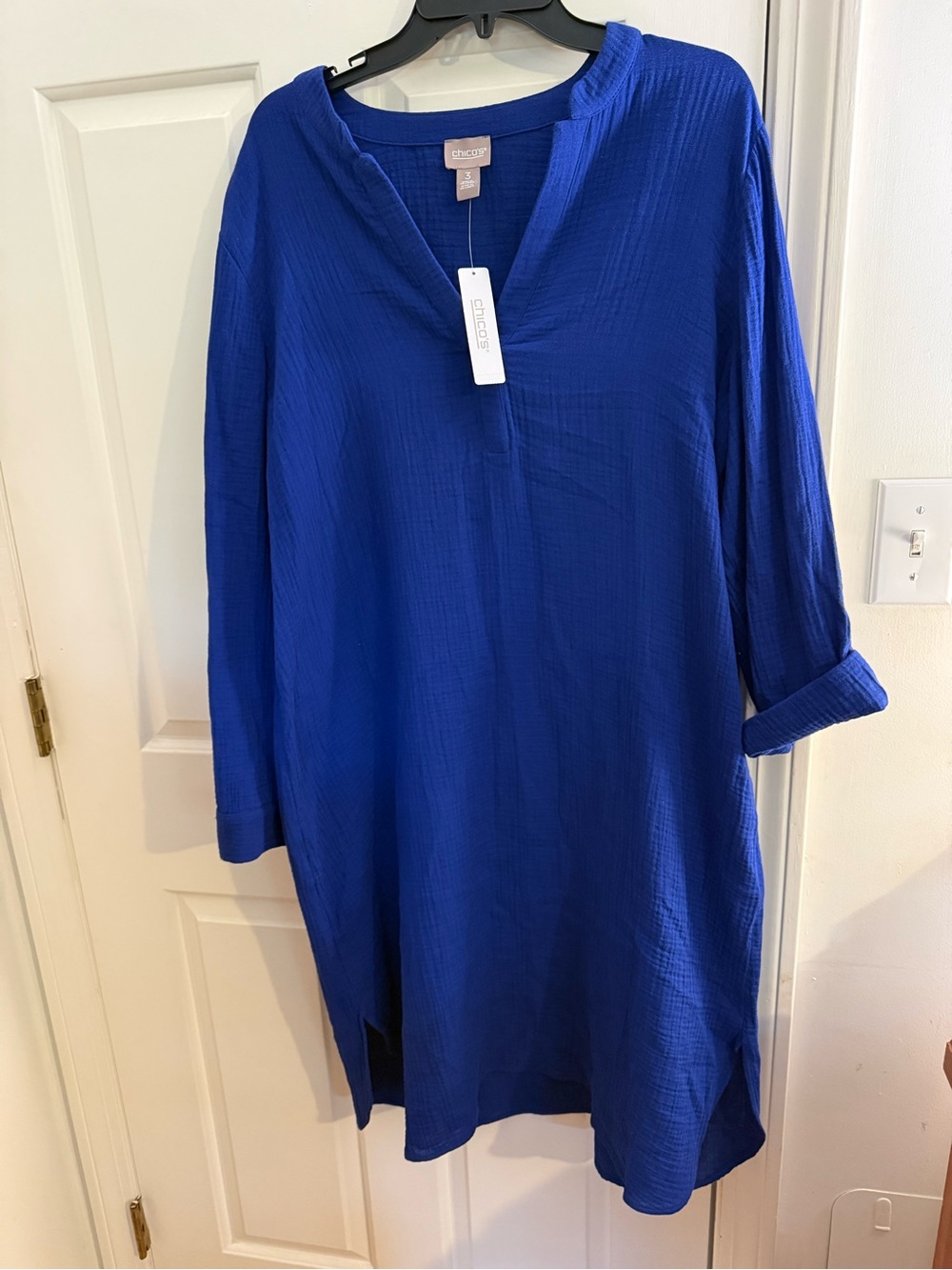 Chico's Gauze VNeck Dress NWT